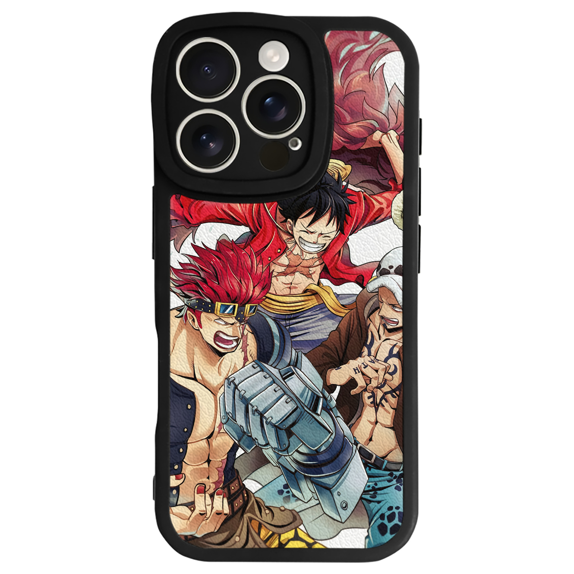 （画像用） ワンピース ONE PIECE 【iPhone 16シリーズ対応】シリコンスマホケース（レザー調） 材質：シリコン